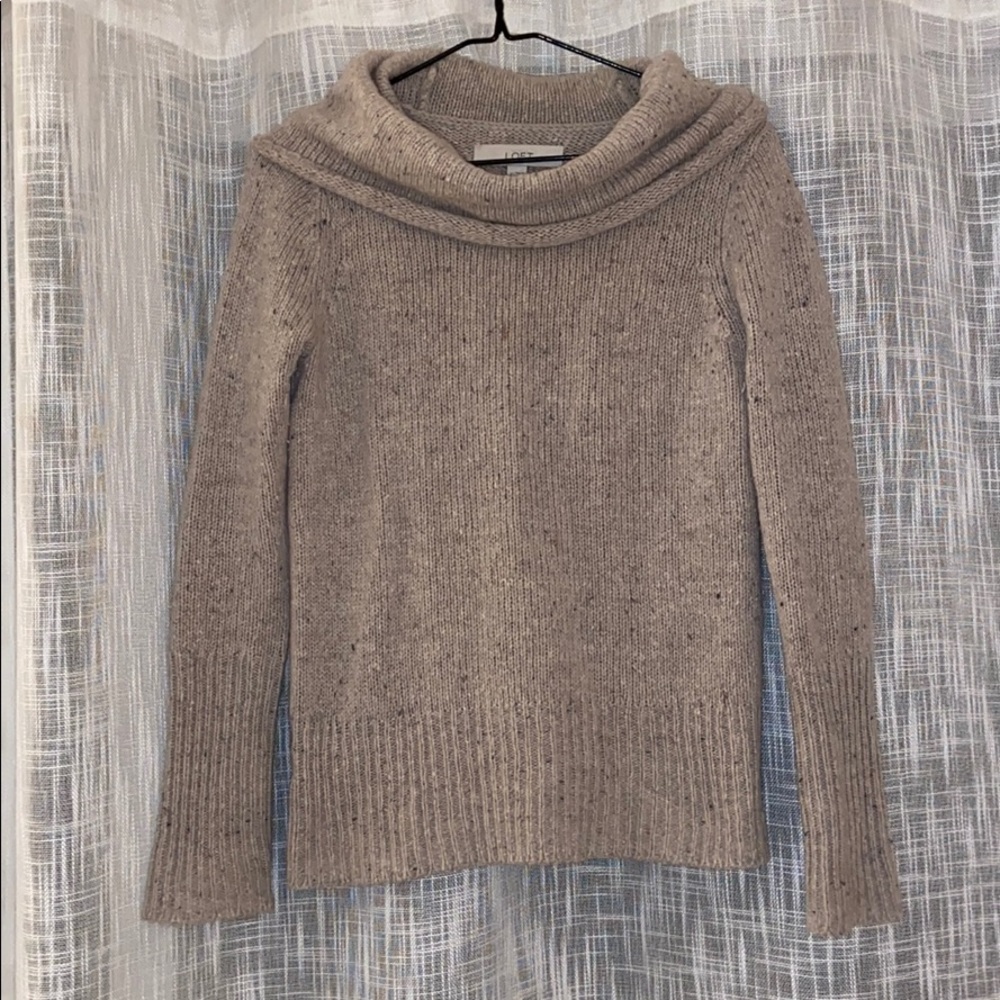 Loft Wool Cowl-neck Sweater